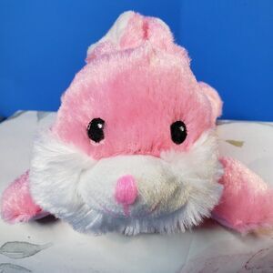 Soft Pink Laying Rabbit Plush 9" Cute Stuffed Bunny Easter Basket & Baby Gift